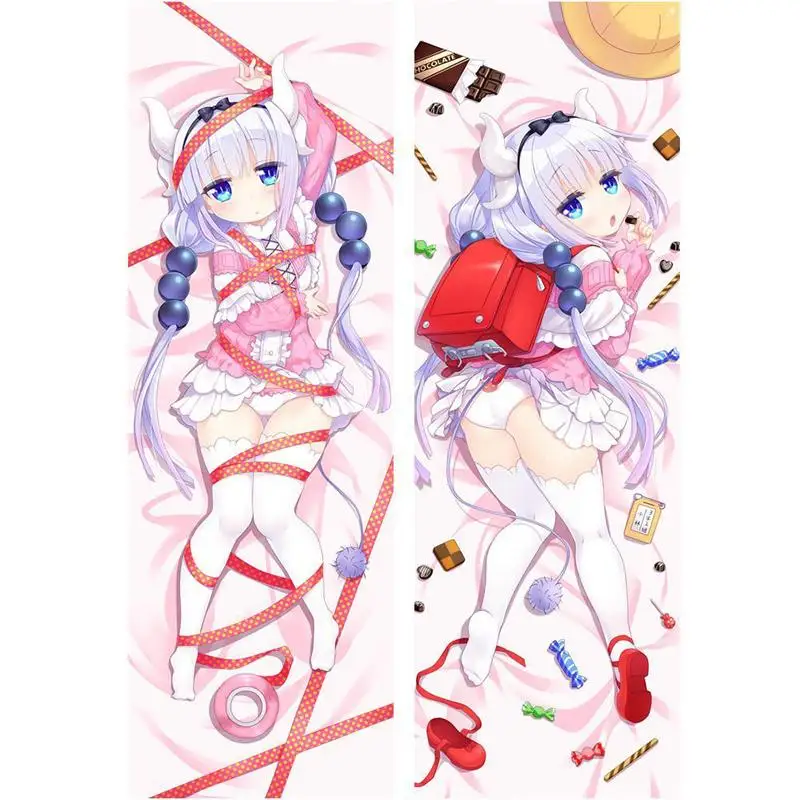 Японское аниме Kobayashi San Chi no Maid Dragon Kanna Kamui Otaku Dakimakura подарочное постельное белье