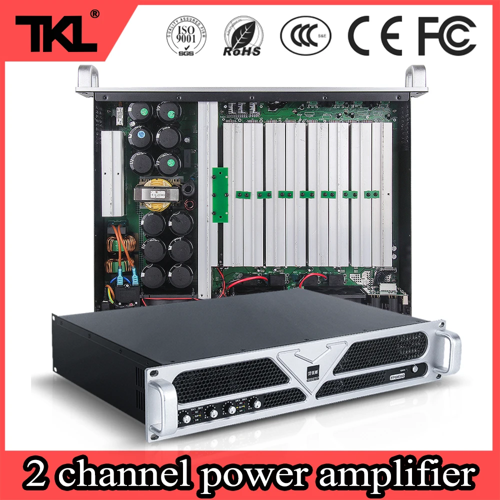 TKL PS1500 8ohm 2 Канальный Профессиональный Усилитель 1500WX2 внешний усилитель мощности|Сценическое оборудование| |