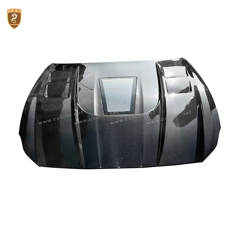 

For 2017-2020 Maserati Quattroporte Real Carbon Fiber Engine Hood CSS Design Style Front Engine Bonnet CSSYL Auto Accessories