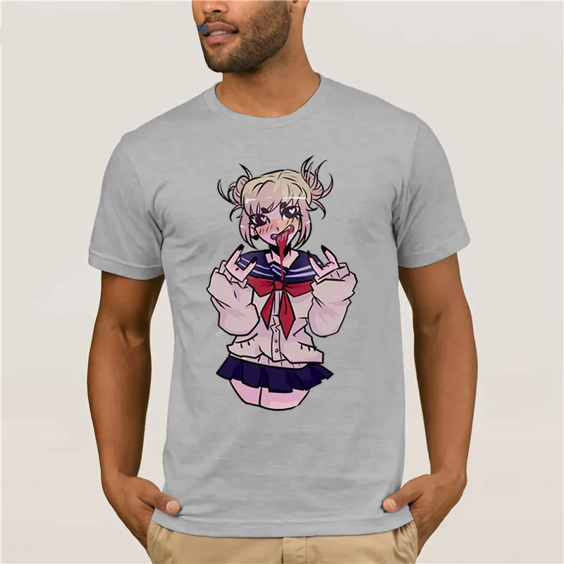 Boku no hero academic Футболка с принтом Ahegao для женщин Himiko Toga футболка senpai shirt2019 | Мужская