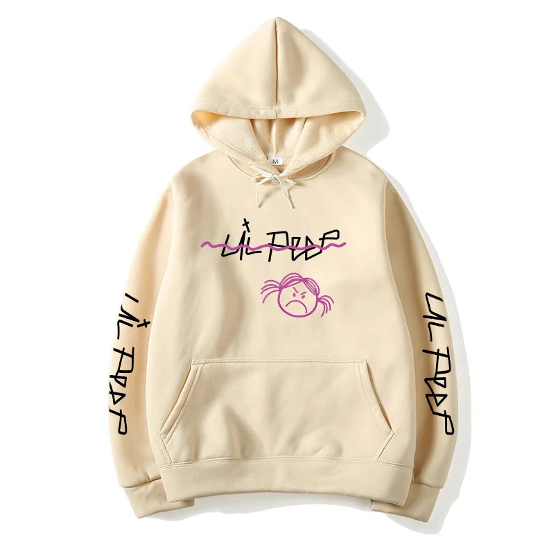 Толстовка Lil Peep с надписью Love мужские свитшоты пуловер капюшоном для мужчин и
