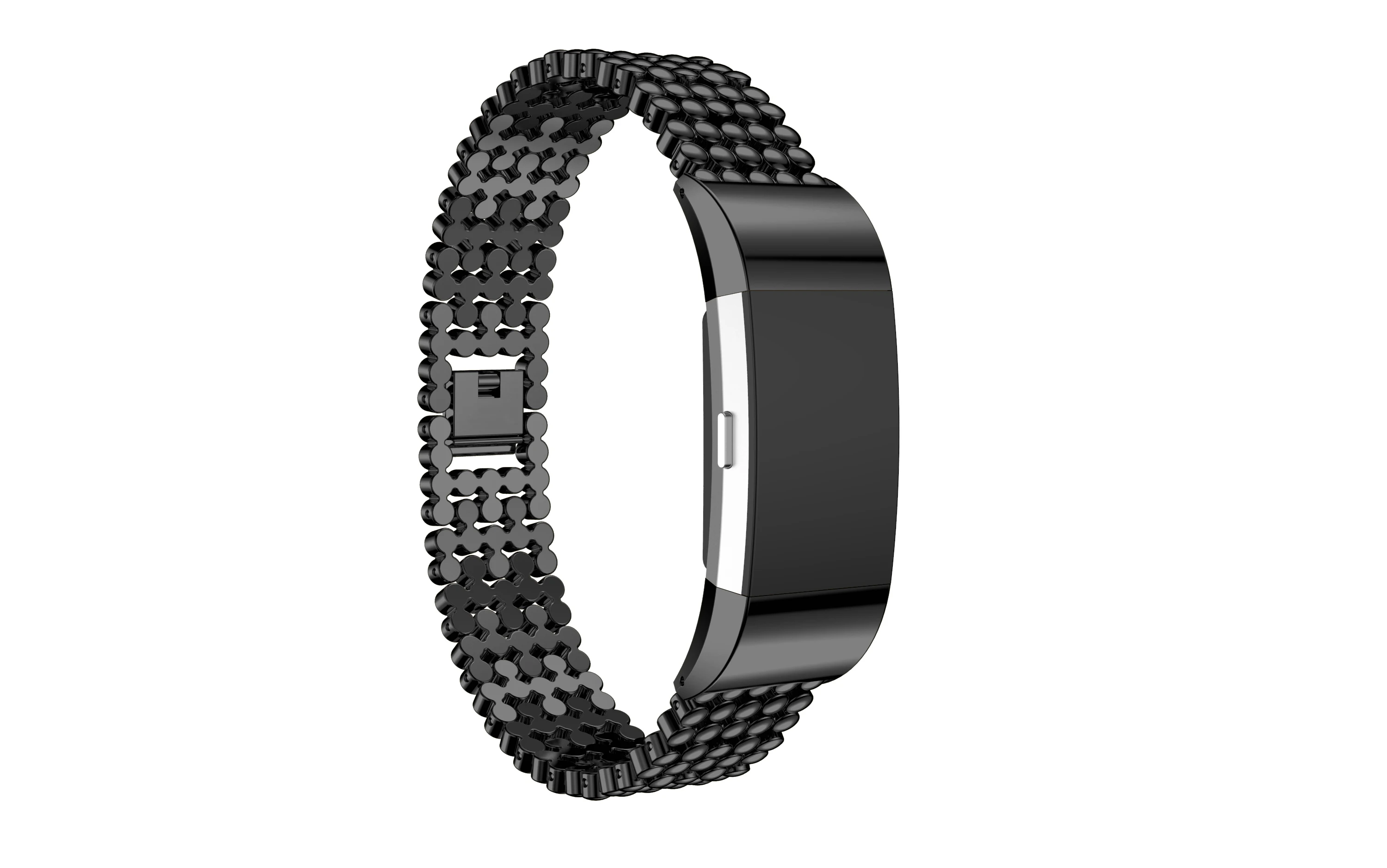 Металлический ремешок для замены Fitbit Charge 2 часы магнит бусина на замке стиль