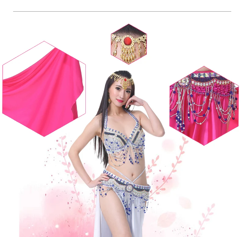 2pcs/set Belly Dance Costumes Oriental Dance Suit BellyDance Costumes Carnival Dance Costumes#865
