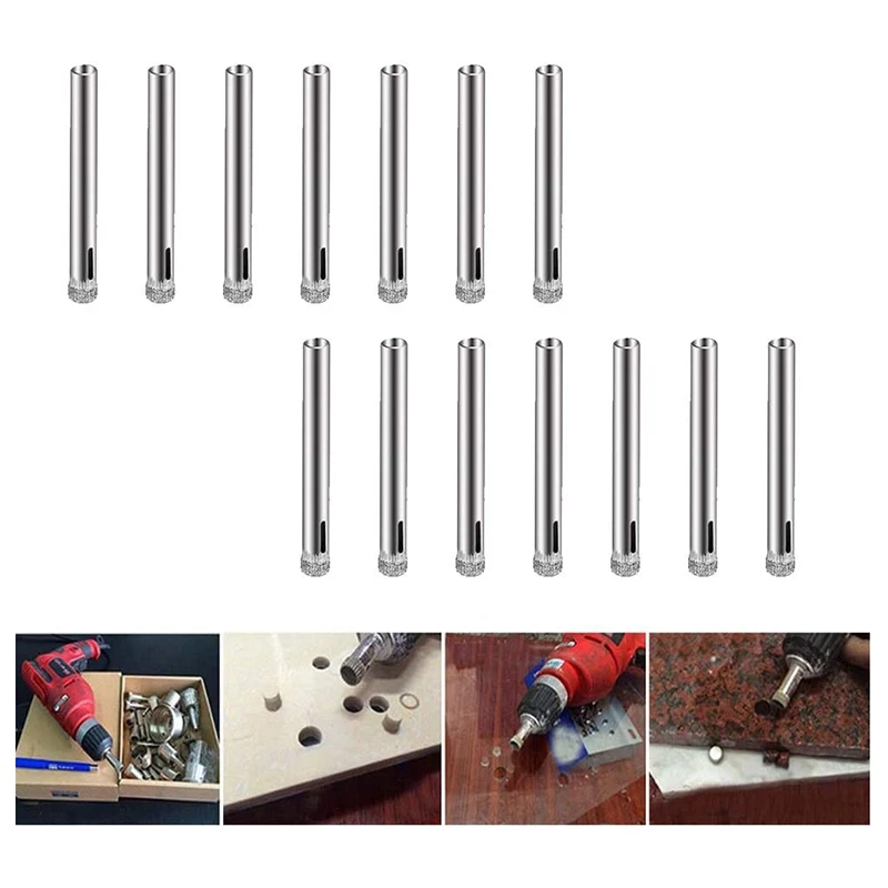 Promotion! 50Pcs Diamond Coated Drill Bit Set 6mm Tipped Hole Saw for Tile Glass Ceramics Porcelain Marble | Инструменты