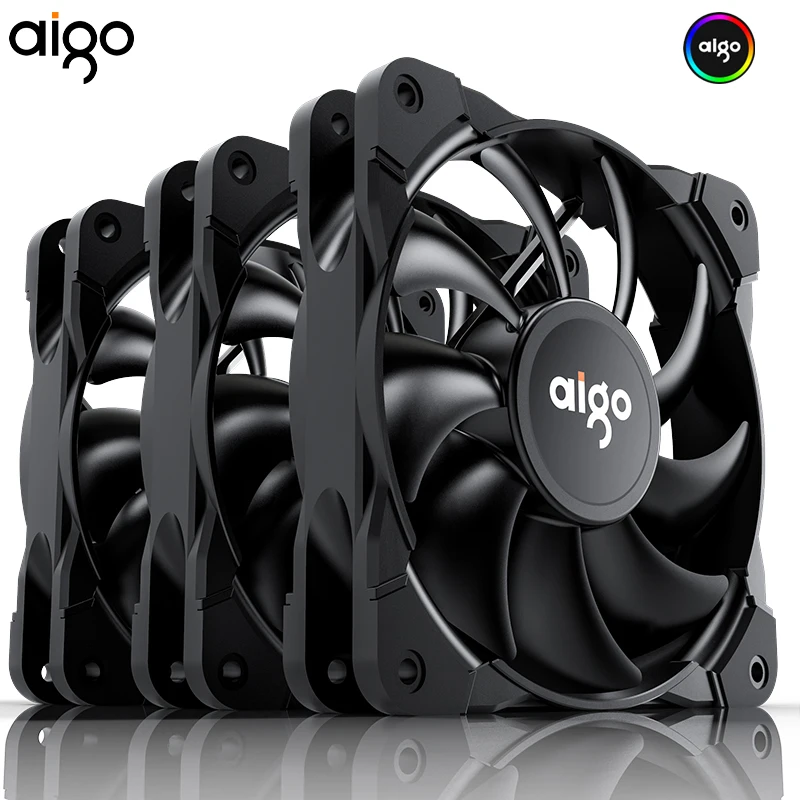 Вентилятор охлаждения Aigo Frost PC 120 мм PWM Fan 4pin бесшумный охлаждающий CPU немой