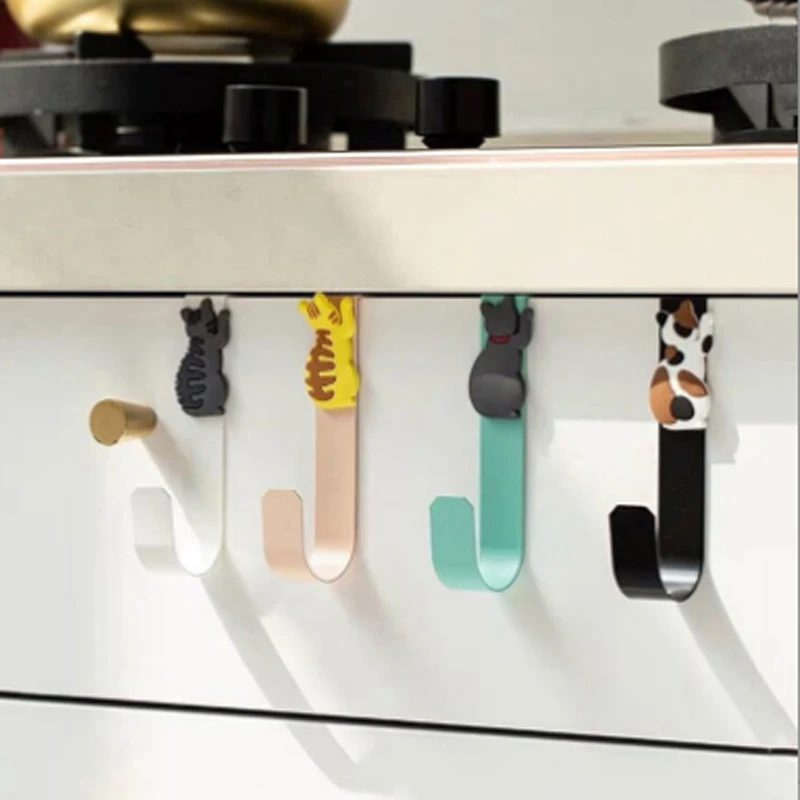 

Hooks Home Bathroom Organizer Rack Hat Towel Holder For Hanging Clothes Racks Door Hooks Bathroom Kitchen Accessories