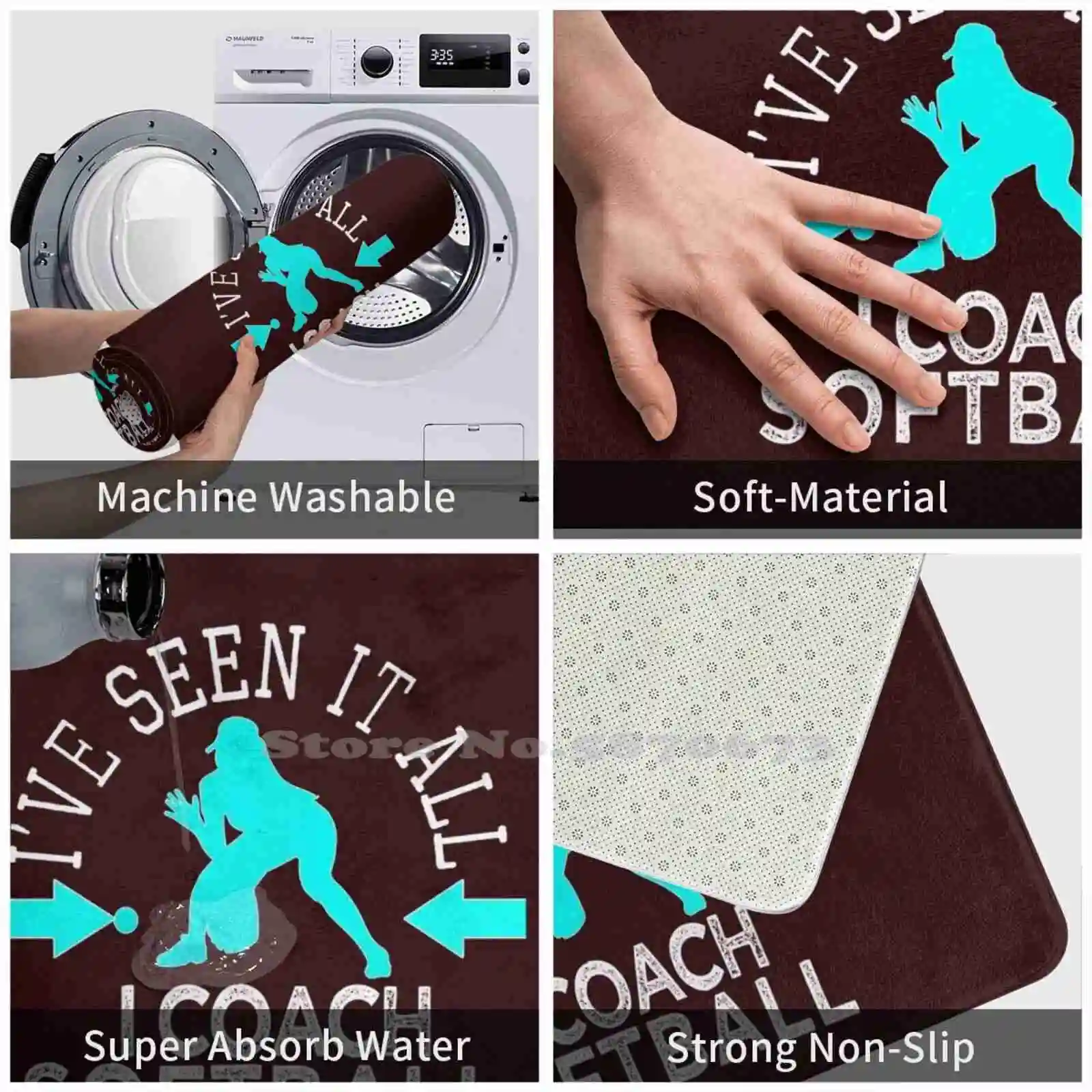 Забавный I'Ve Seen It All I Coach Софтбол Подарочный дизайн Мягкая подушка Домашний