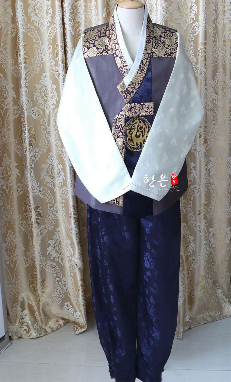 Южная Корея импортный ханбок ткань/корейские последние модели/мужские