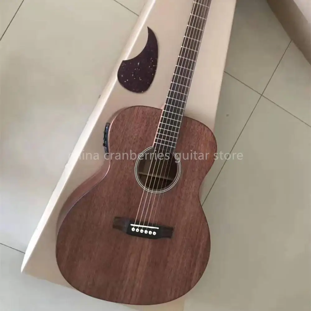 

Factory custom,39 inch mahogany wood acoustic guitar,OM style,classical M model,fisnman 301 pickup,bone nut,free shipping
