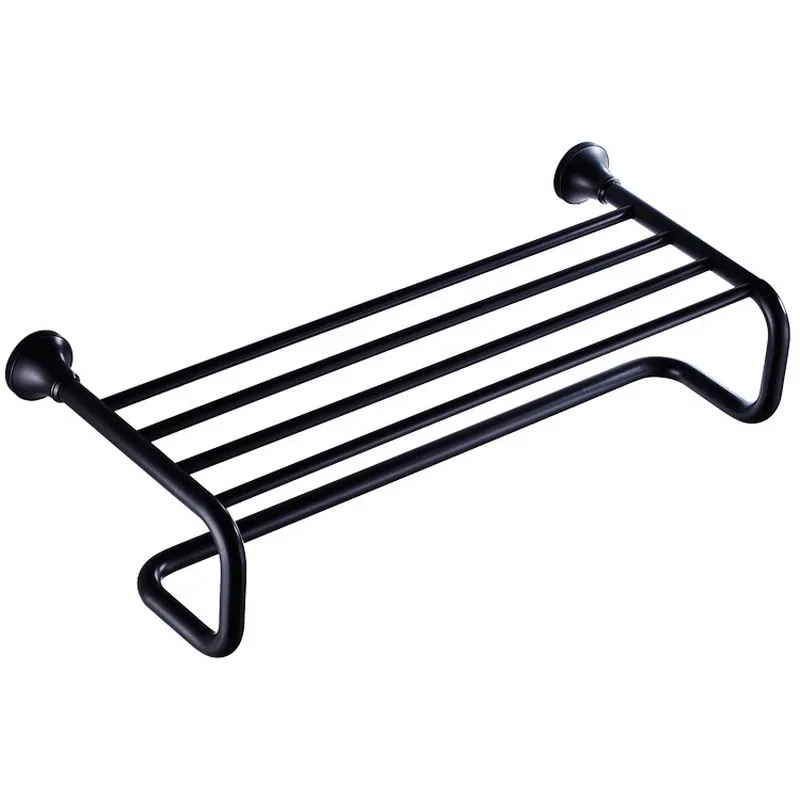 Бронзовый Держатель для полотенец с масляным наматыванием черный латунный