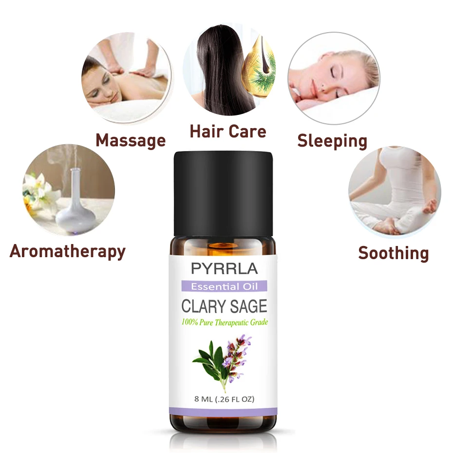 Pyrrla 8 мл чистые эфирные масла декомпрессия помощь для сна увлажнитель масло