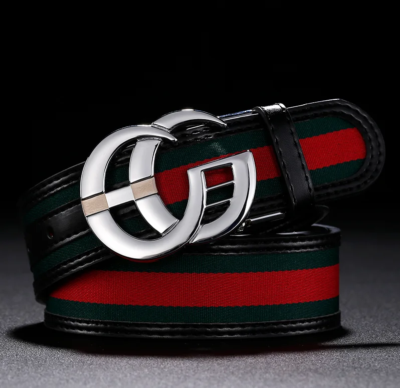 2022 Модный классический стиль красная и зеленая ткань с ремнем из воловьей кожи