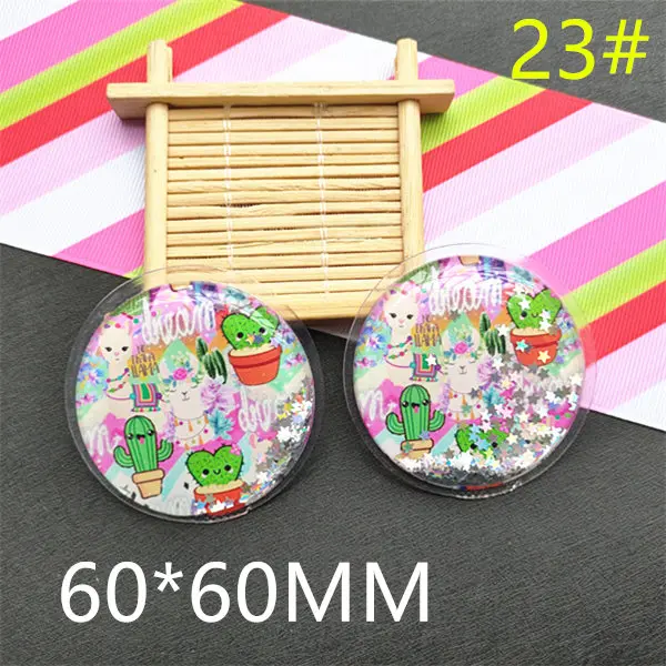 

Cartoon llama 1pcs cute quicksand water shaker for bow making 32#