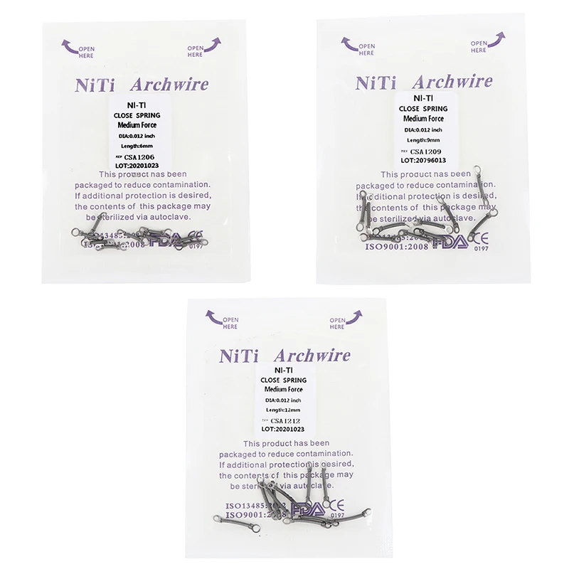 

10 шт./упак. Стоматологическая Ортодонтическая щеточка нити близко весна передних зубов крутящий момент Весна Стоматологическая Orthodntics Орто...