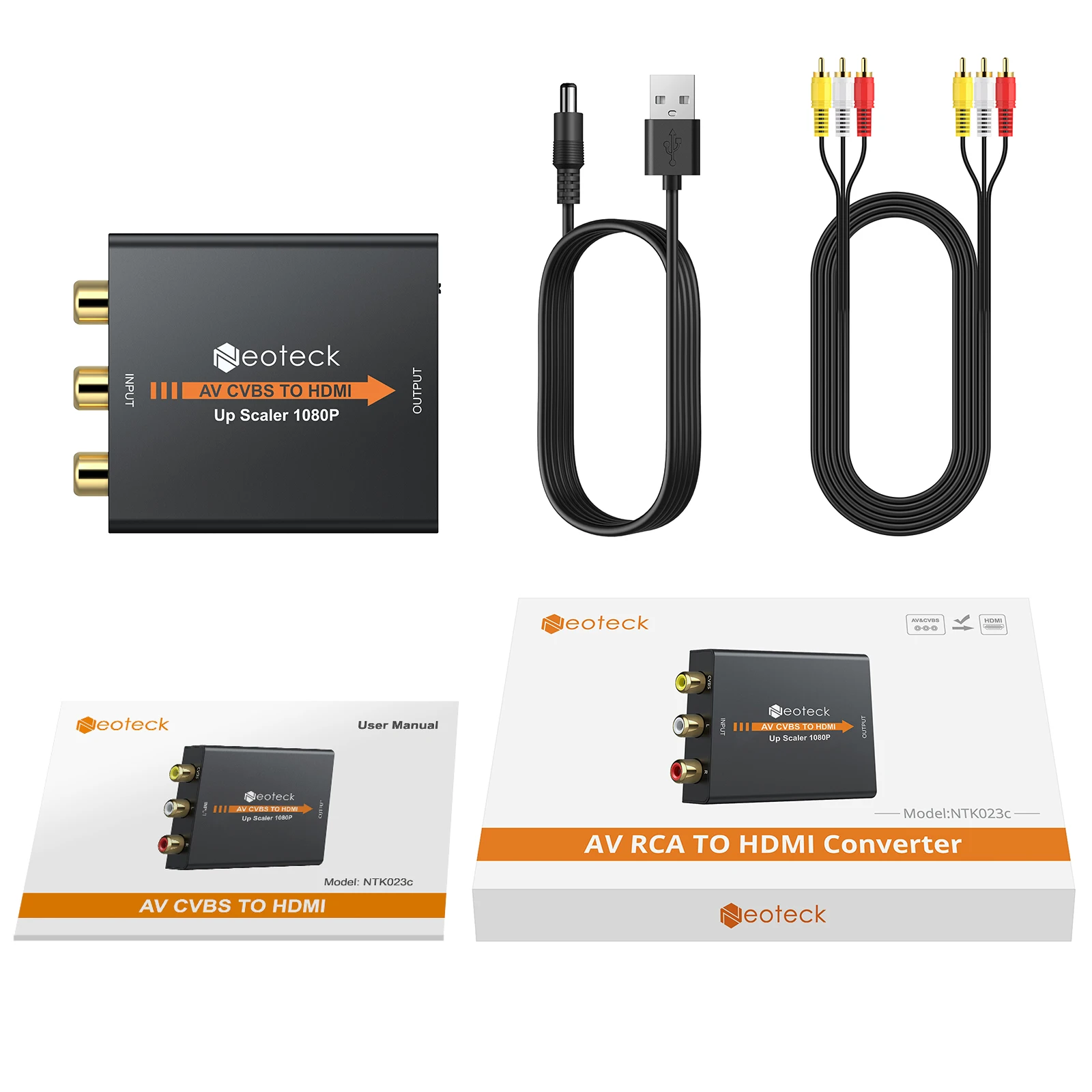 eSYNiC 1080P AV TO HDMI-Compatible Converter 3RCA CVBS To Adapter With USB Power Cable For PS3 TV | Электроника