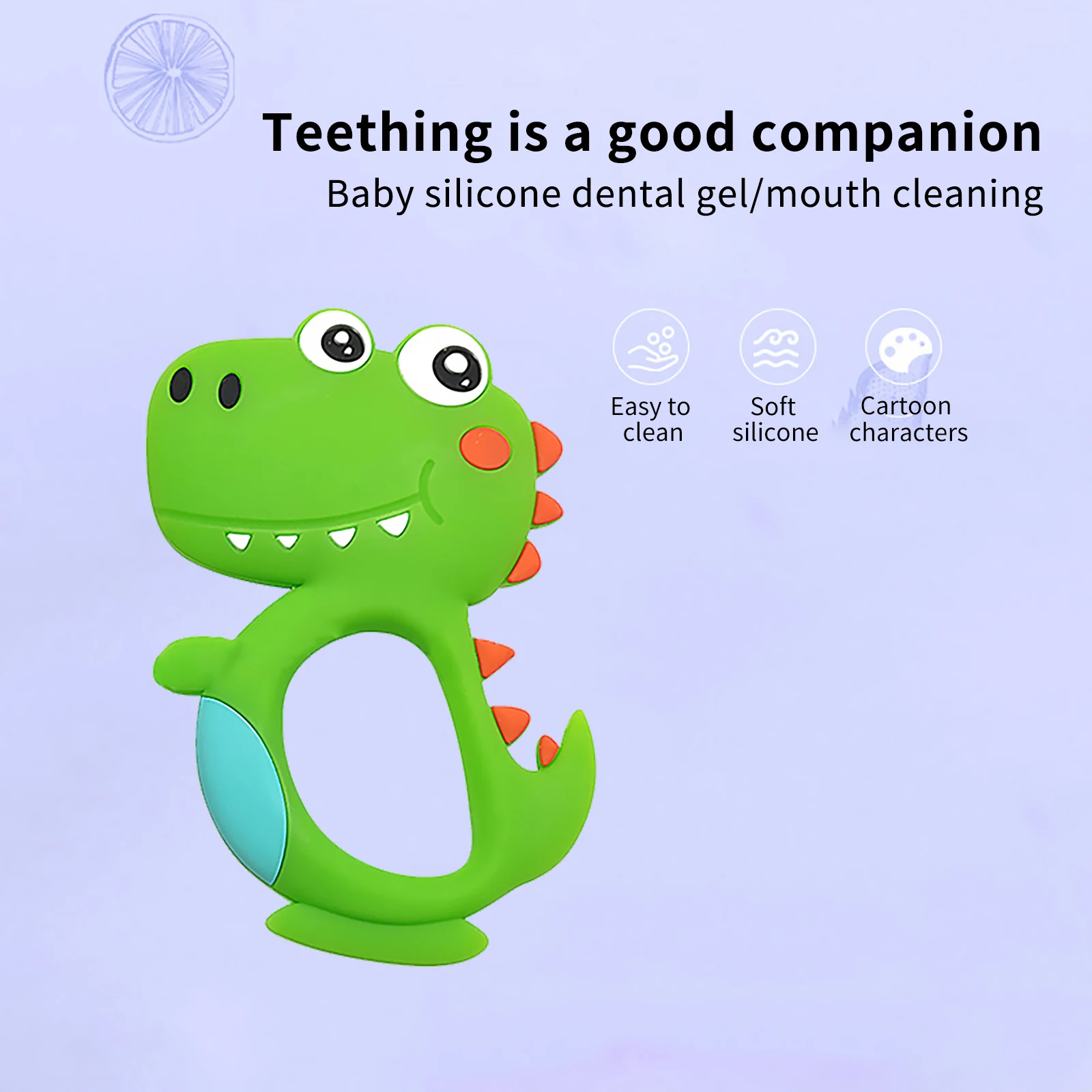 

Bright Color Silicone Teether For Baby Chewing Beads Cute Baby Teething Toy Cute Teether Cartoon Chewing Toy For Infant Gift