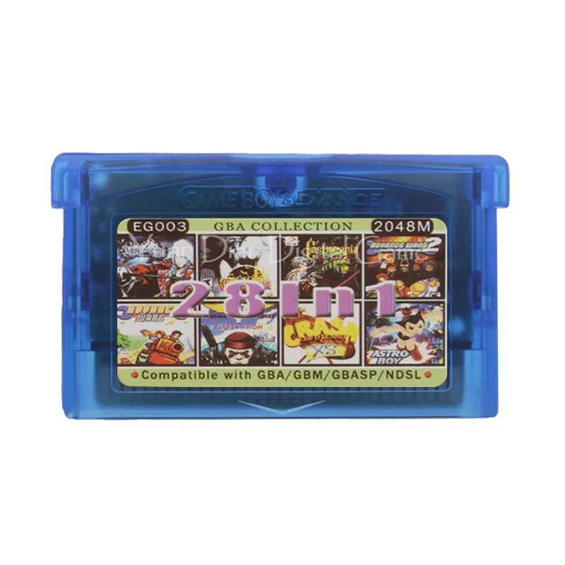 Картридж для игровой консоли Nintendo GBA EG003 28 в 1 на английском языке|Запасные части| |