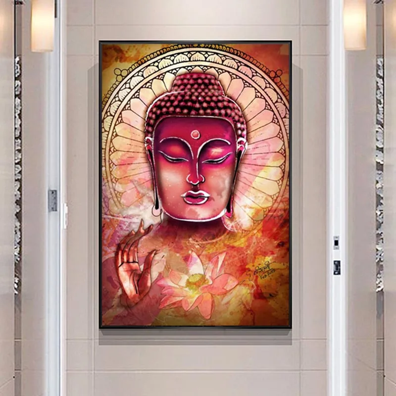 Будда настенные художественные картины на холсте абстрактные буддийские