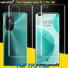 Передняя стороназадняя пленка с полным покрытием из термопластичного полиуретана (TPU) пленка среднего класса против царапин для Huawei novaHonor 8 Pro nova8 nova8pro 5G (не калёное стекло)