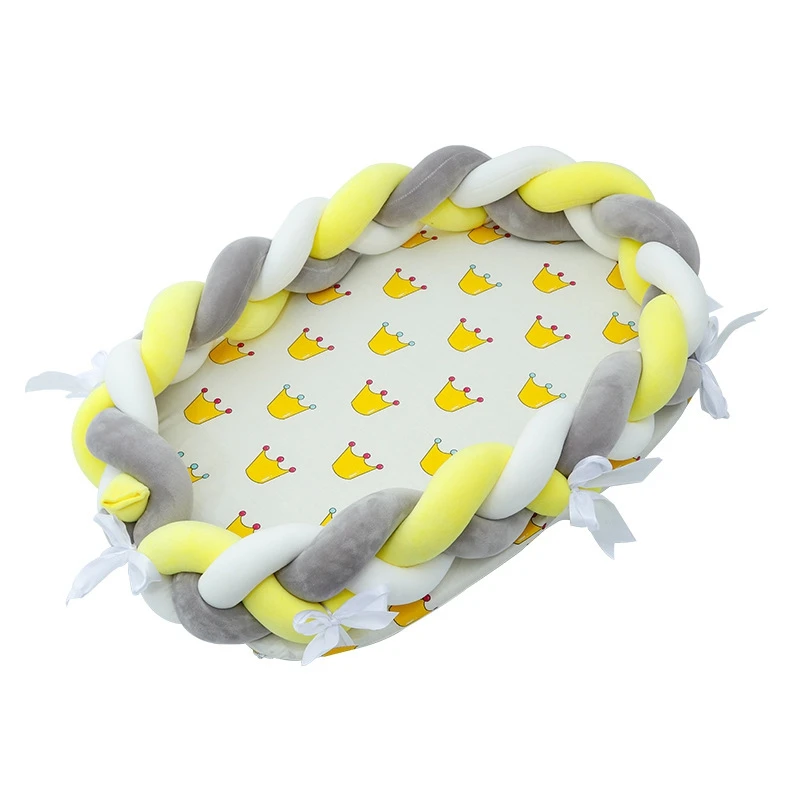 Детское гнездо с принтом хлопок бионическая кровать детская кроватка завязанный