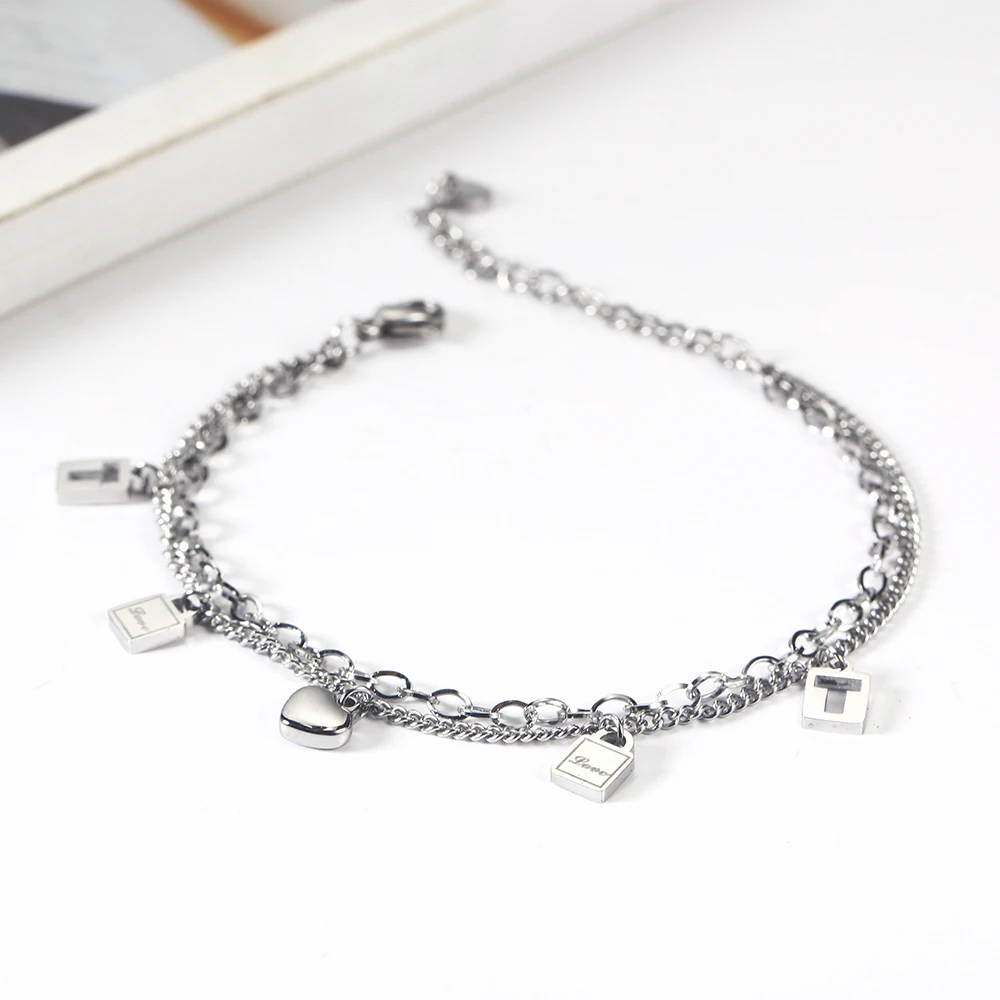 OUFEI женские ювелирные изделия из нержавеющей стали многослойные браслеты