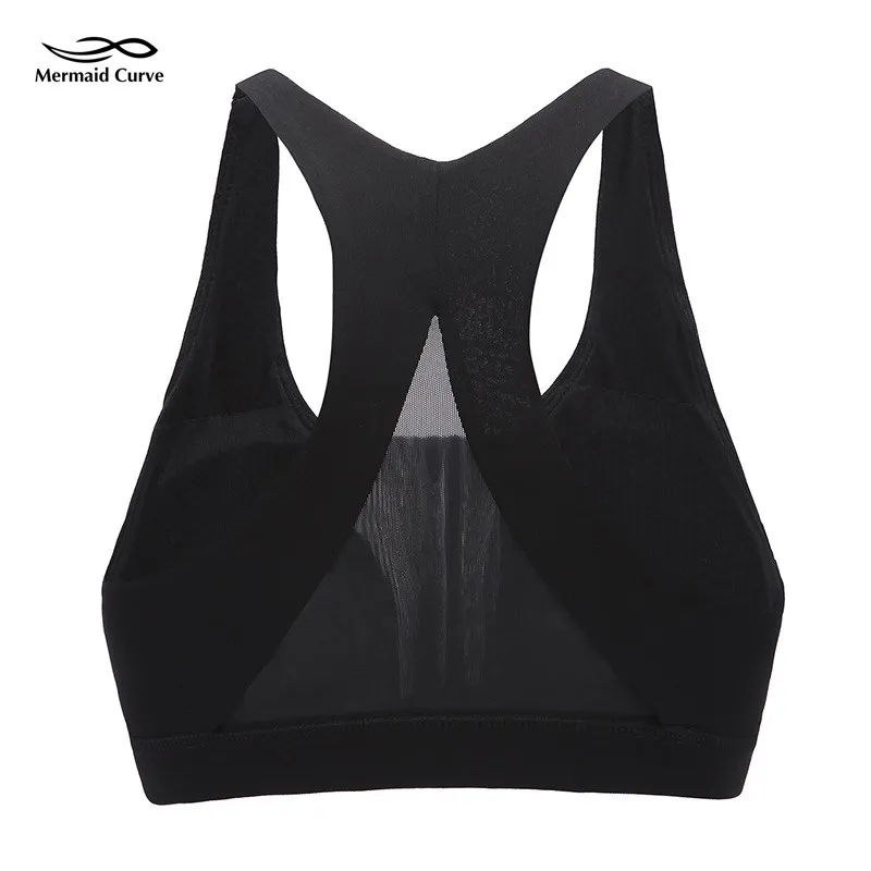 Спортивный бюстгальтер Racerback сетчатый для йоги спортивный с высоким покрытием