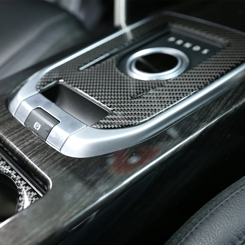 

For Land Rover Discovery Sport 2015-2019 Soft Carbon Fiber Car Interior Gear Shift Panel Cover Trim Accessories
