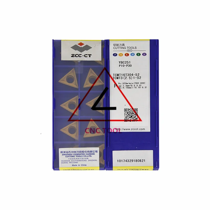 

TCMT16T304-52 YBC251 10 шт. оригинальный Китай ZCCCT поворотные вставки