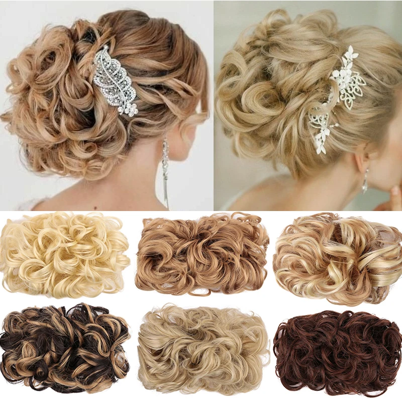 MUMUPI заколка для волос шиньон эластичная резинка свадебные вьющиеся