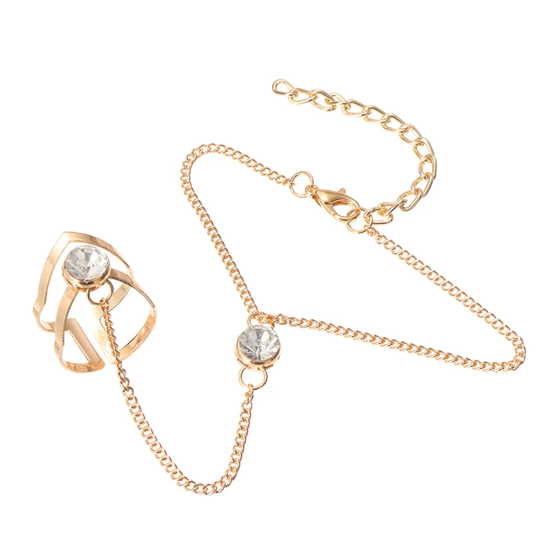 Хрустальный Браслет-цепочка модные геометрические инкрустированные стразы