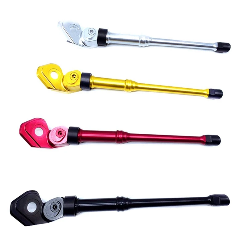 

2 Pcs for Brompton Bicycle Kickstand Side Rear Kick Stand Support Foot Stand Bicycle Accessorie, Gold & Silver