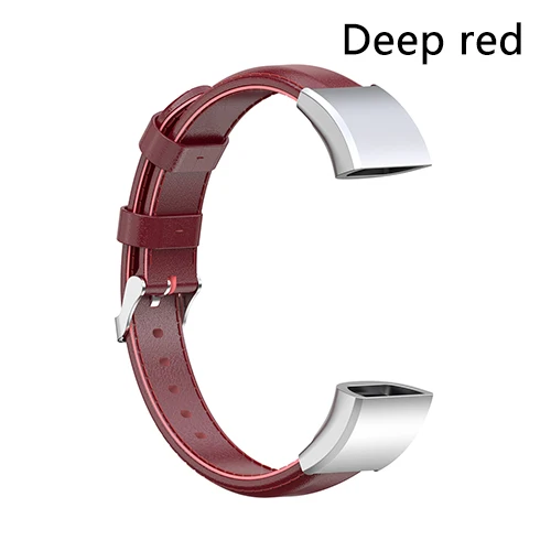 Кожаный браслет для huawei band 3/Band 3 Pro/TER-B09/TER-B29 Смарт-часы аксессуары замена браслета - Цвет: Deep red