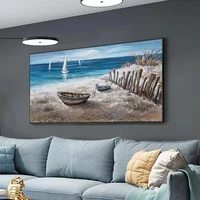 100 handmade beautiful sea building ship view abstract oil painting living room modern painting wall decor picture art gift