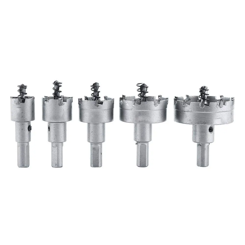 5 шт. Твердосплавные наконечники HSS сверла Набор отверстий для пилы нержавеющая