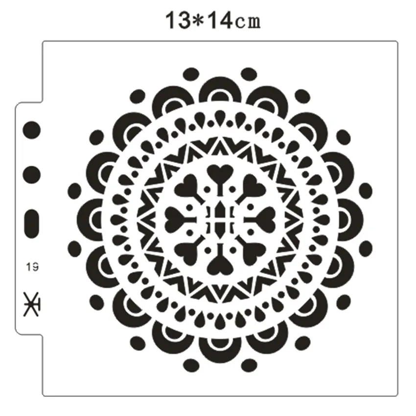 

50PCS wholesale Multilayer flower scrapbook stencils spray plastic mold shield DIY cake hollow Embellishment printing lace ruler