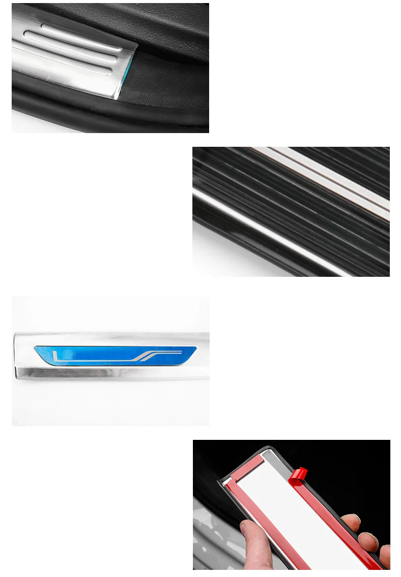 Lsrtw2017 прокладка порога автомобиля для Skoda Octavia a7 аксессуары для интерьера молдинги
