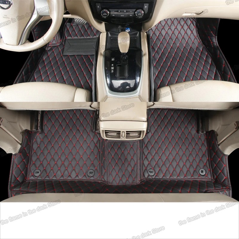 Кожаный Автомобильный напольный коврик lsrtw2017 для nissan x trail t31 t32 2007 2008 2009 2011 2012 2013 2016
