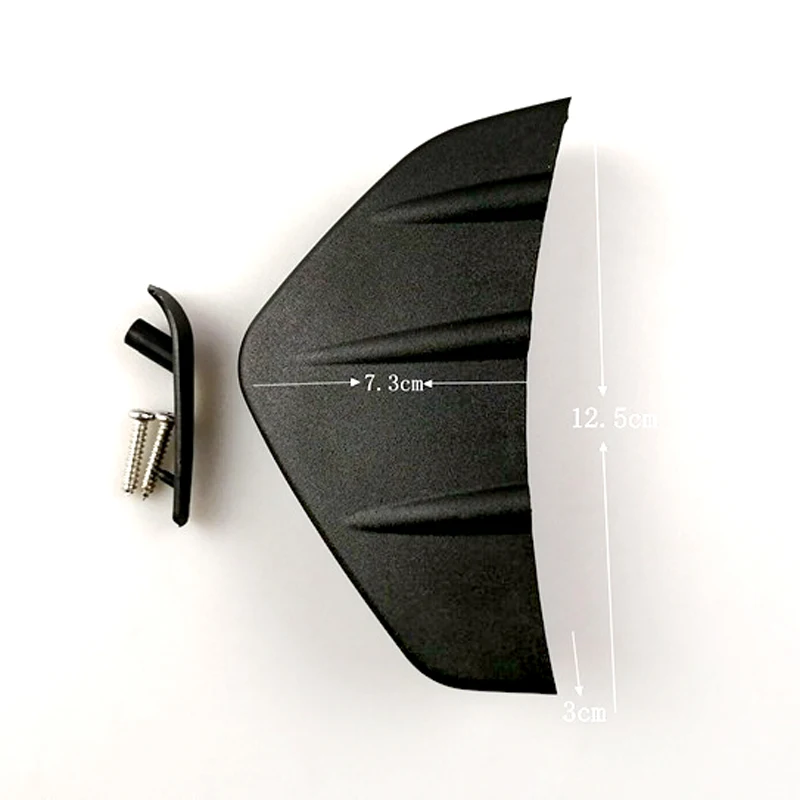 

4 pieces of Universal black modified shark fin rear spoiler car rear bumper lip diffuser