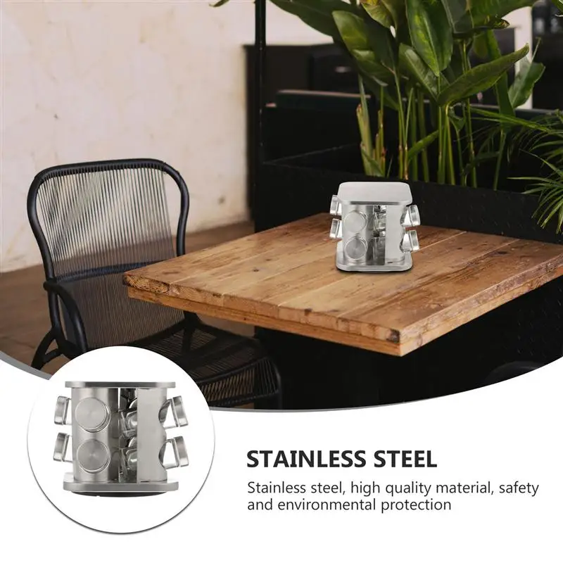 

1 Set Creative Kitchen Seasoning Jar with Stainless Steel Lid Barbecue Bottle