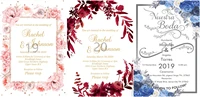 personalized invitation card printing for wedding birthday bridal shower party celebration announcement