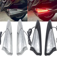new for honda gold wing gl 1800 goldwing gl1800 f6b 2018 up motorcycle saddlebag accent swoop led light case cover chrome 2020