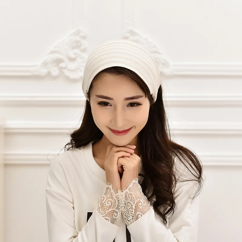 

Spring Outdoor Maternity Hat 3D Jacquard Pile Heap Cap Elastic Confinement Headscarf Pregnant Women Fashion Confinement Cap