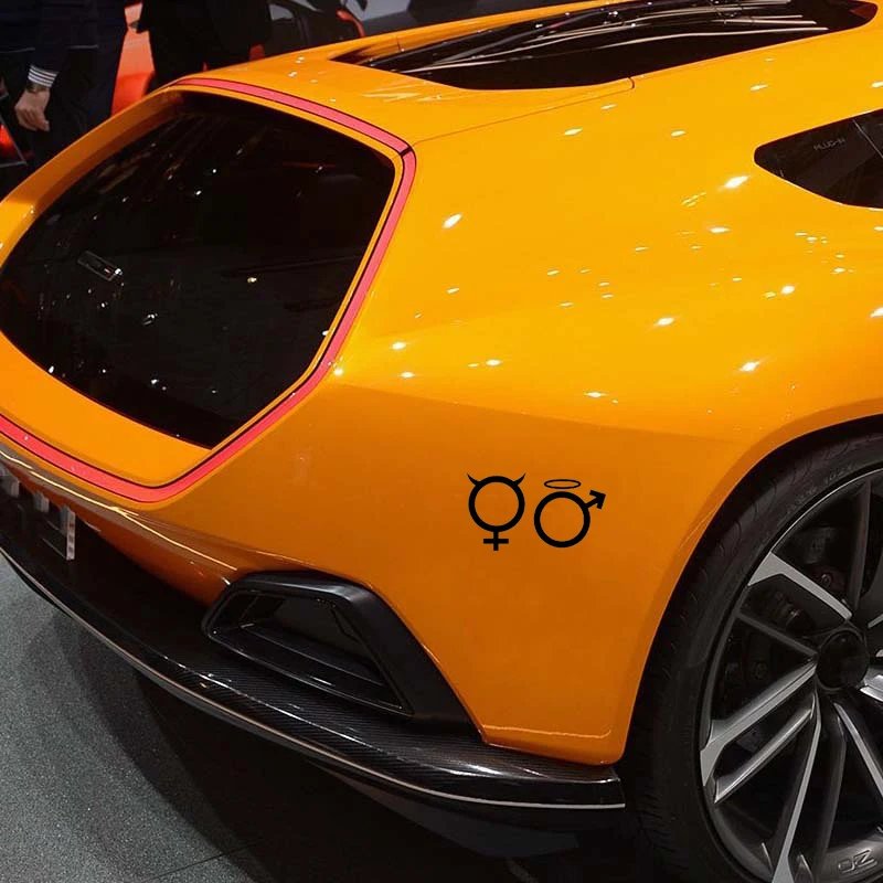 Простые маленькие графические автомобильные наклейки для мужчин и женщин