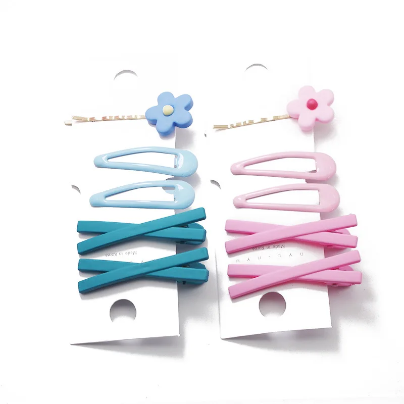 5 шт./компл. Милая цветная заколка для волос девочек повязка заколка-Пряжка