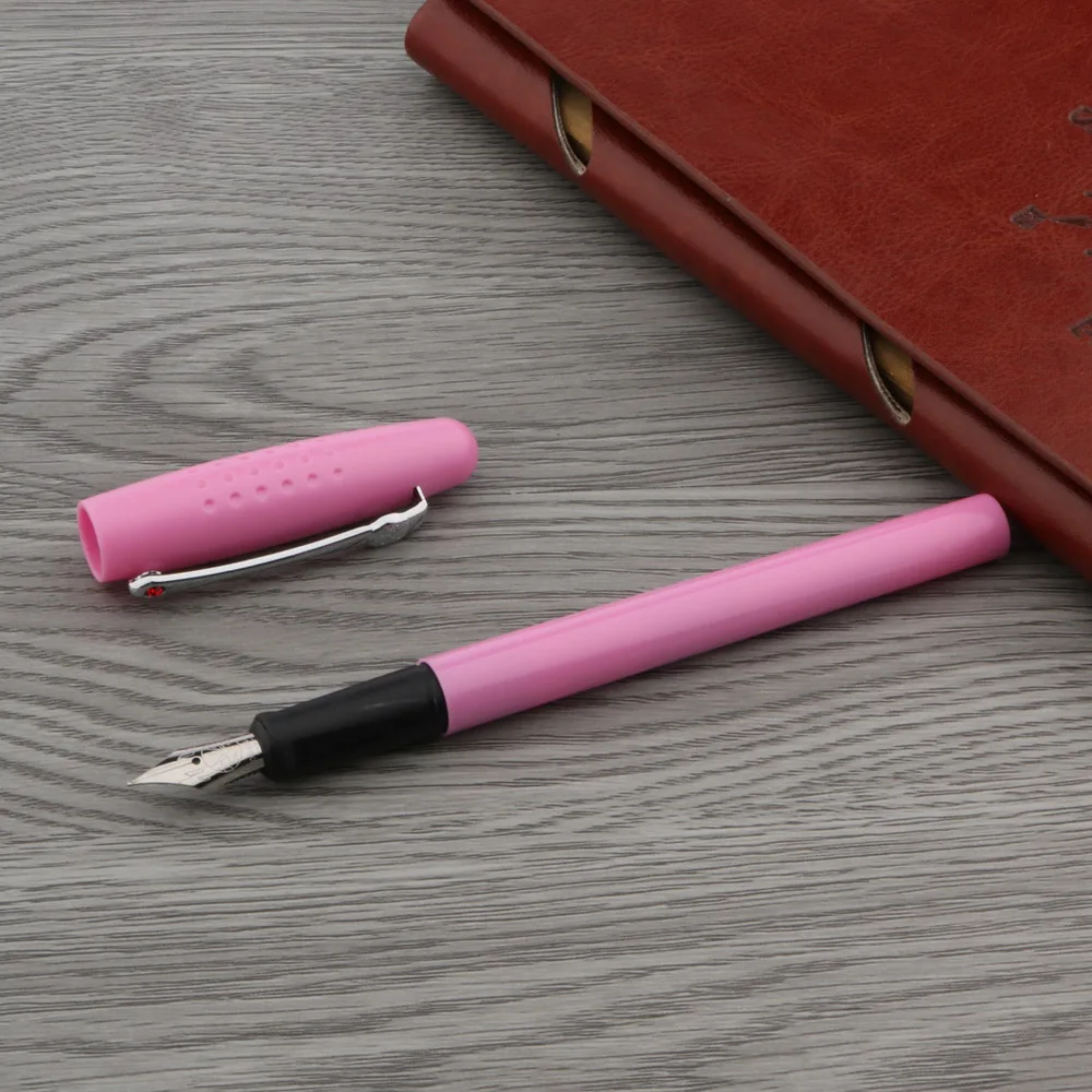 Тонкая модная Корейская версия ярко красная пластиковая Классическая перьевая