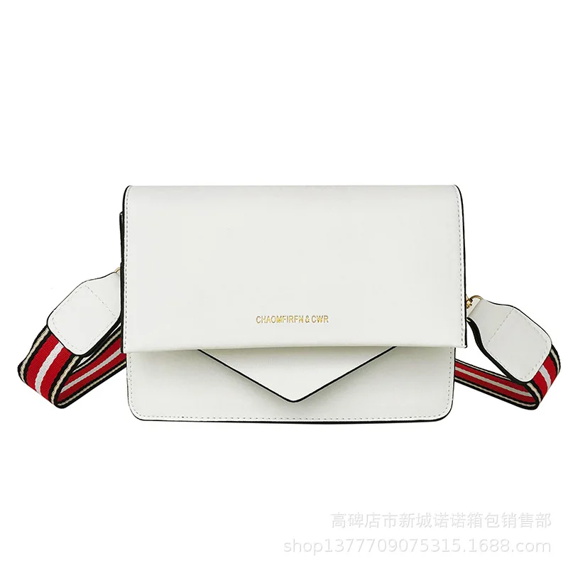 

High Quality Women handbags PU Leather Shoulder Bag With Magnetic Buckles Solid Color Fashion Elegant Envelope
