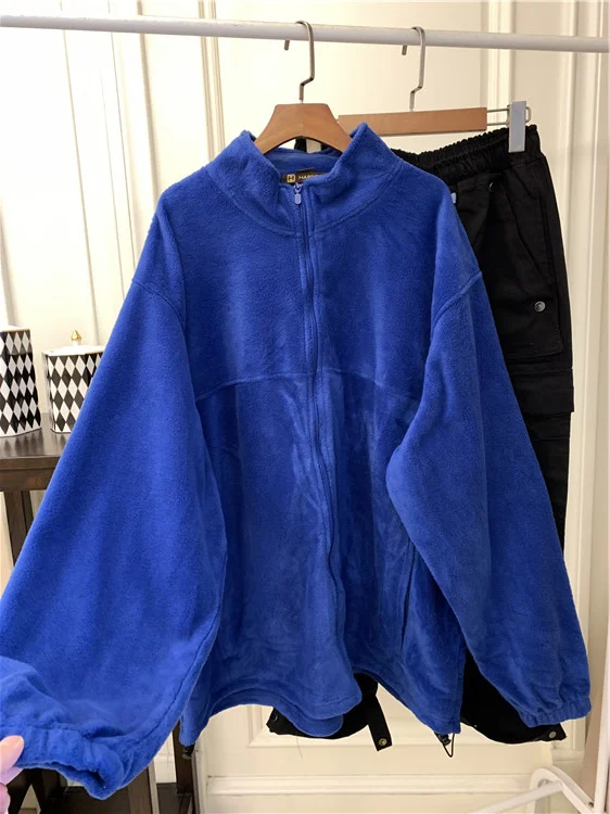 

Foreign trade goods polar fleece full zipper couple men and women European and American style coat