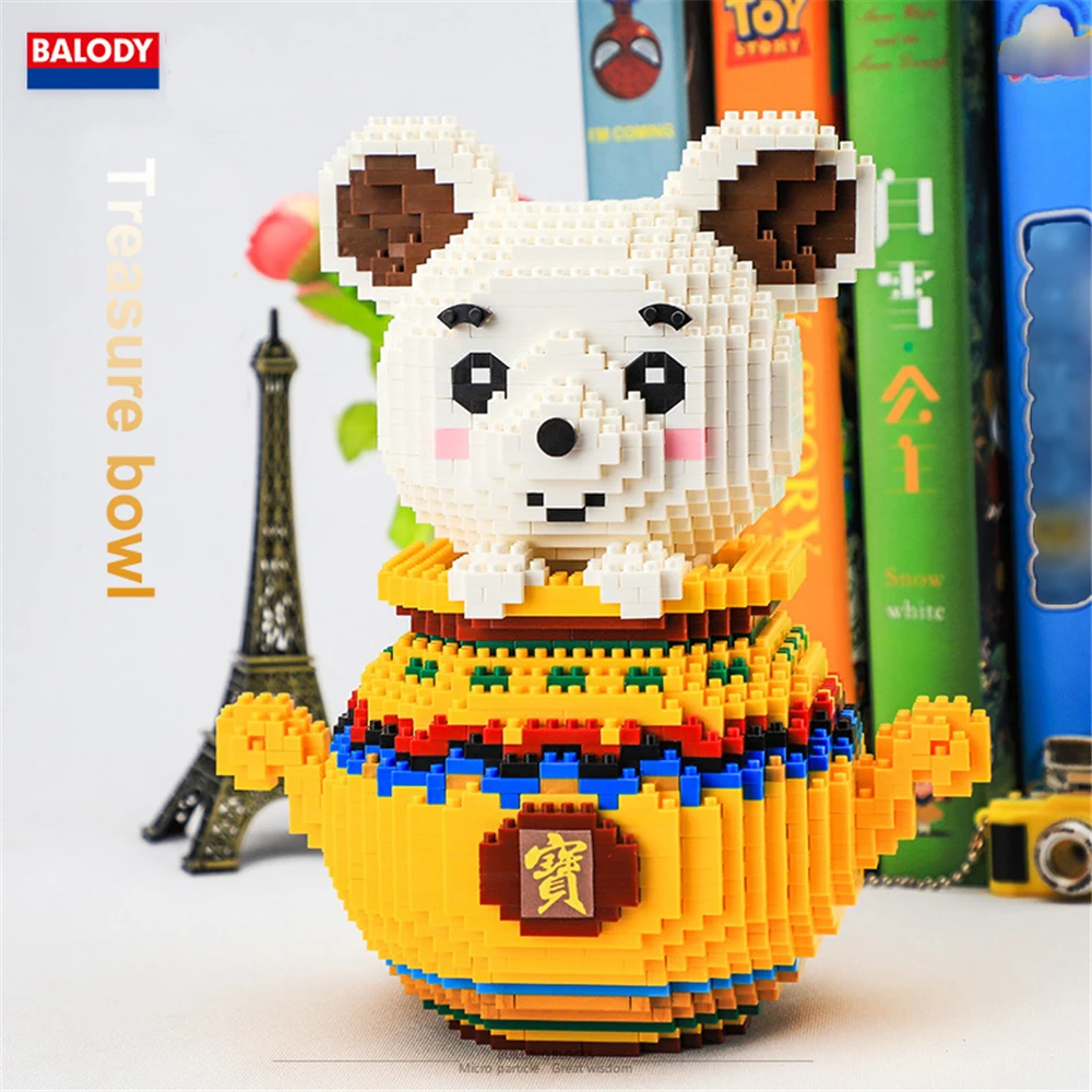 Набор моделей сокровищ китайского фольклора Balody 16162 микро мини-конструктор для