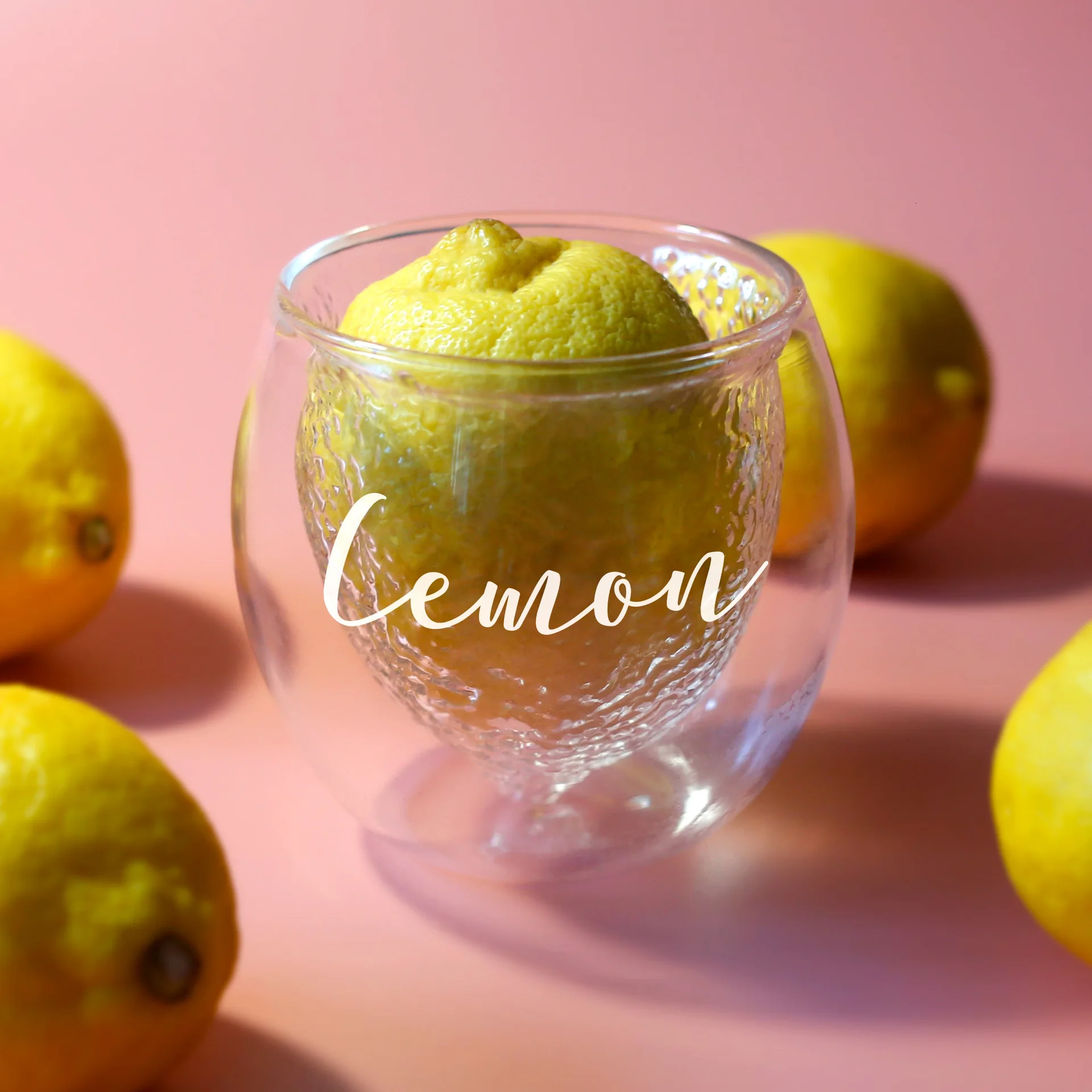 3d кружка с двойными слоями лимонной формы для полуденного чая лимонного сока