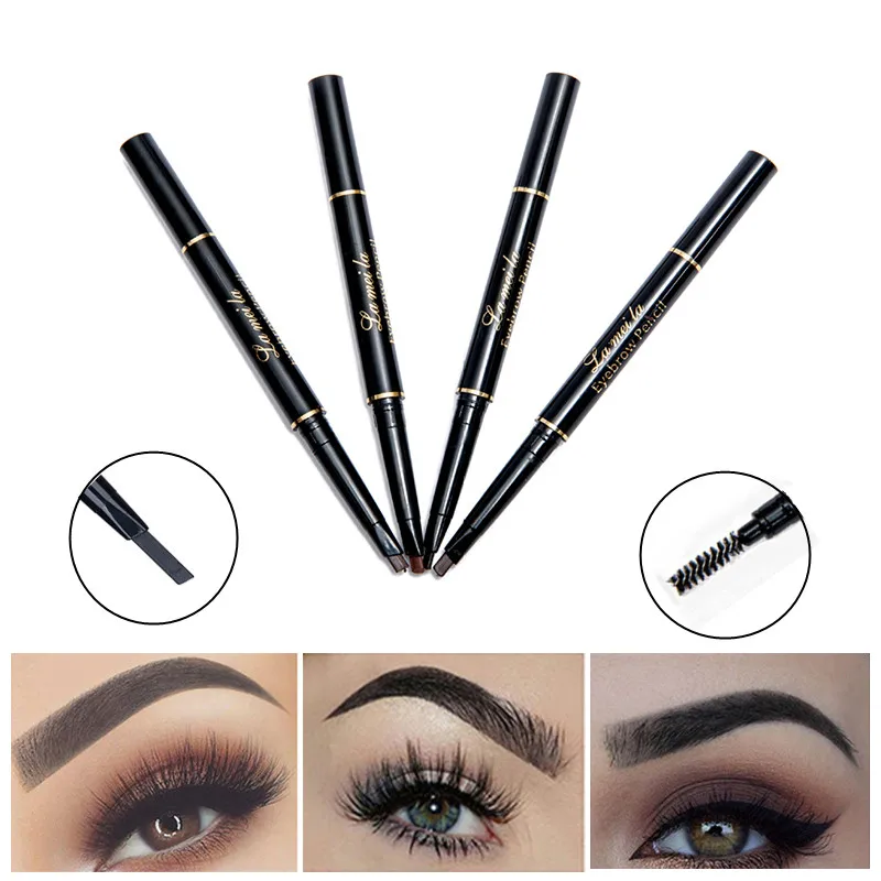 Водостойкая долговечная Вращающаяся ручка для татуажа бровей с двойной стороной